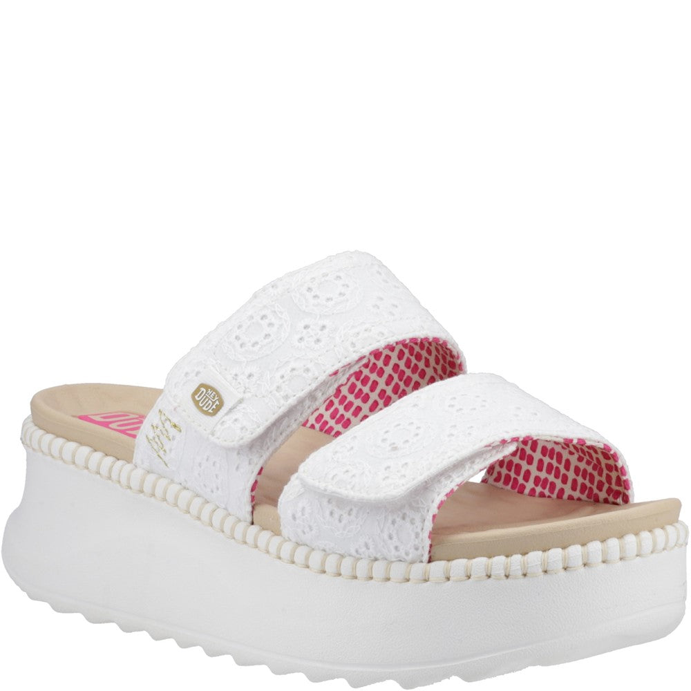 Women's HEYDUDE Delray Slide Eyelet Sandal