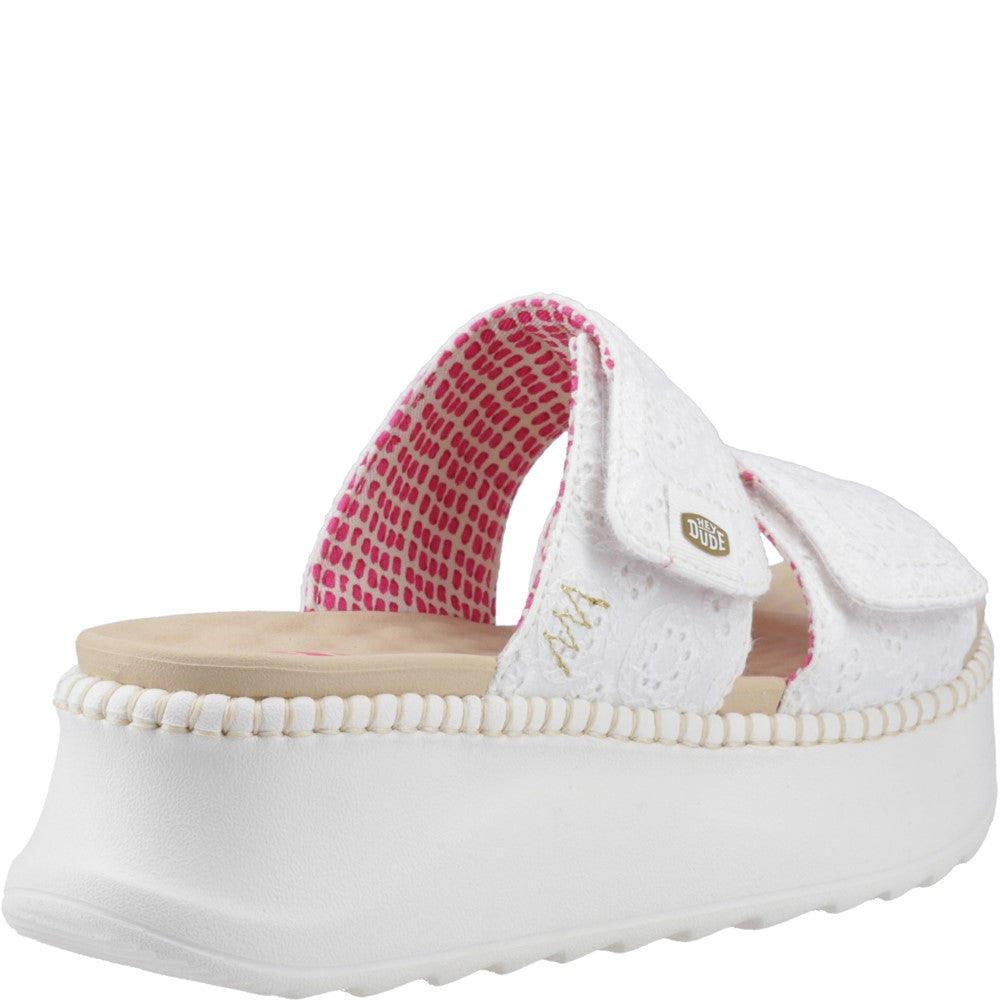 Women's HEYDUDE Delray Slide Eyelet Sandal