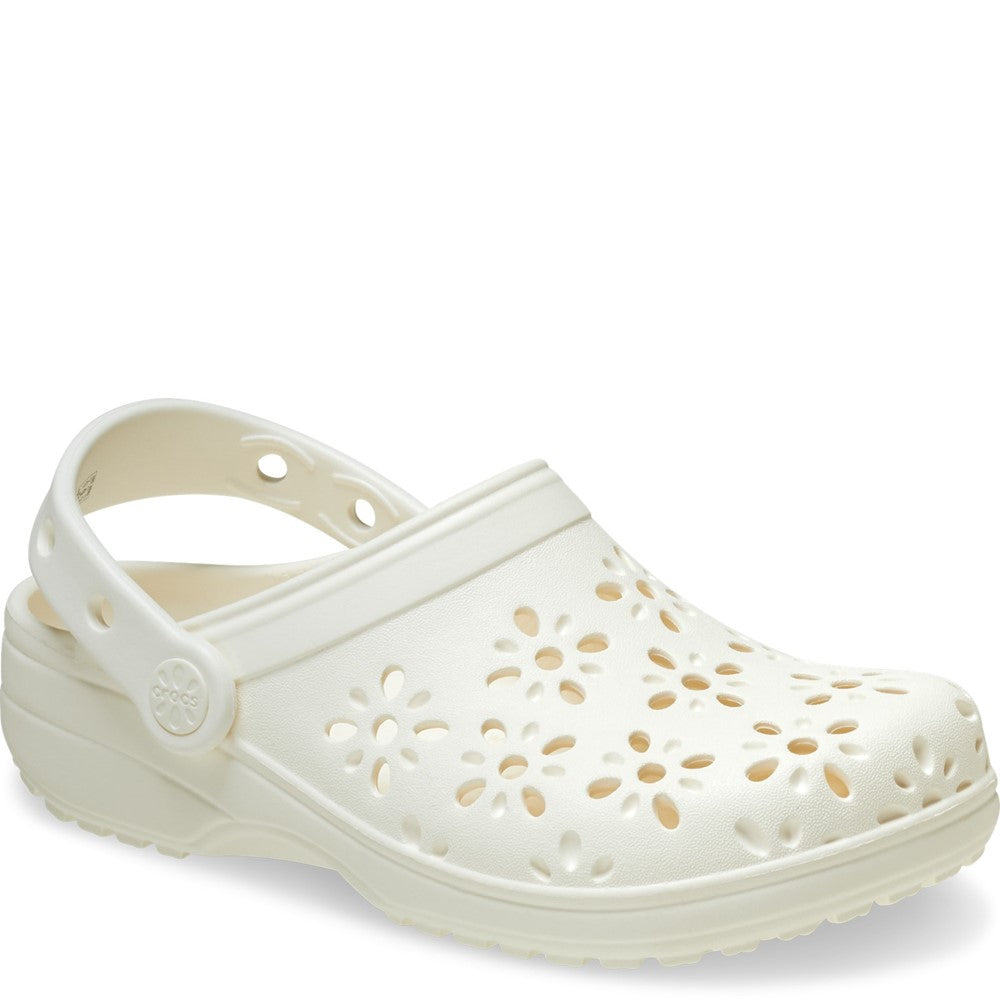 Unisex Crocs Classic Floral Cut Out Clog