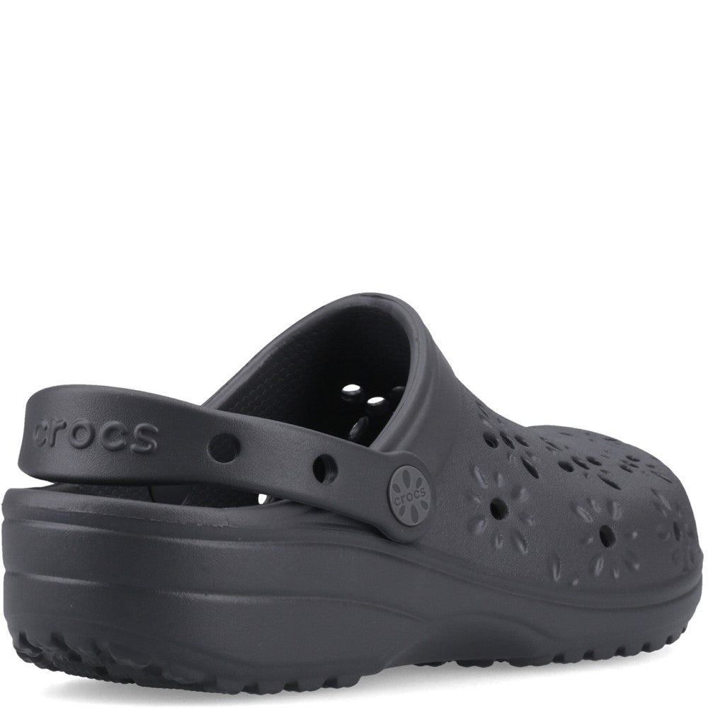 Unisex Crocs Classic Floral Cut Out Clog