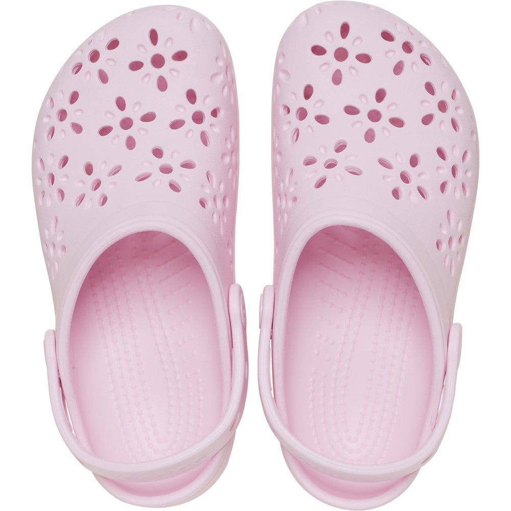 Kids' Crocs Classic Floral Cut Out Junior Clog