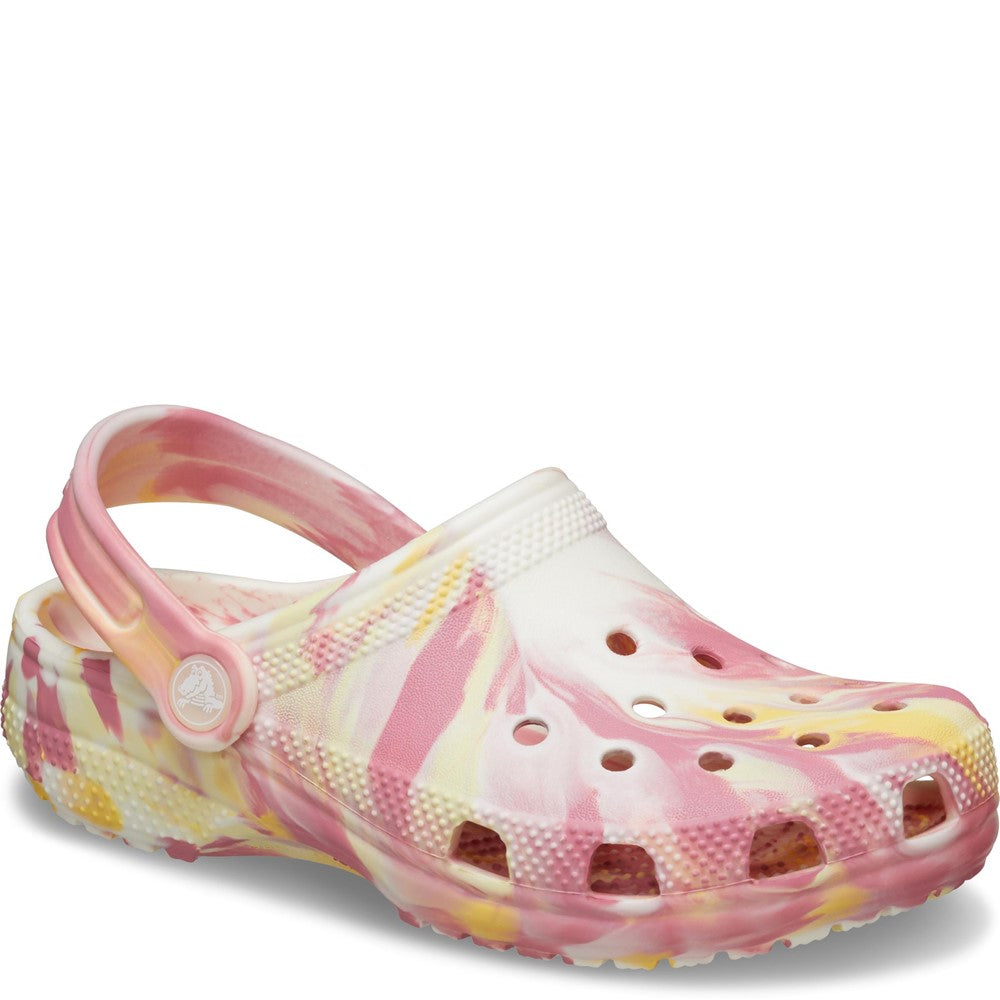 Kids' Crocs Junior Classic Marbled Clog