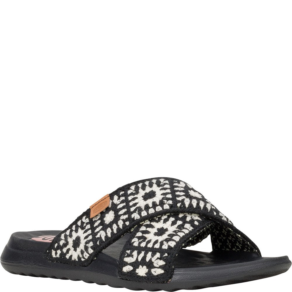Women's HEYDUDE Christi Slide Cottage Crochet Mule