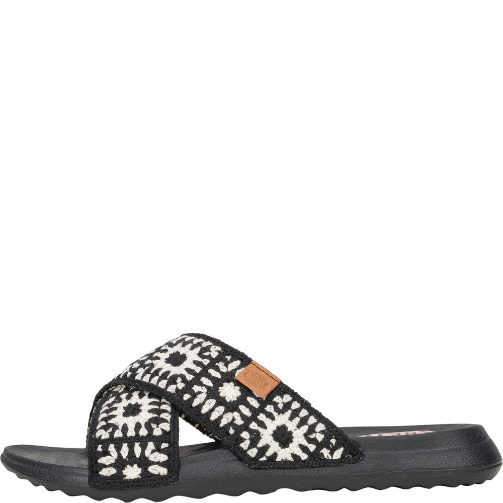 Women's HEYDUDE Christi Slide Cottage Crochet Mule
