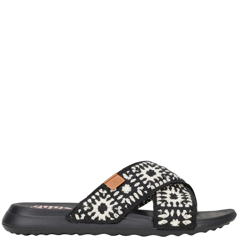 Women's HEYDUDE Christi Slide Cottage Crochet Mule