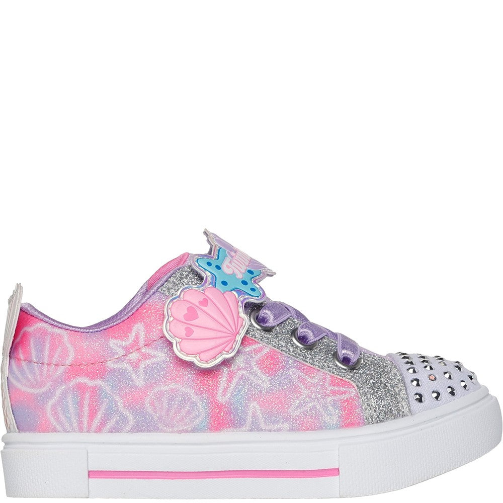 Girls' Skechers Twinkle Sparks Underwater Magic Trainer
