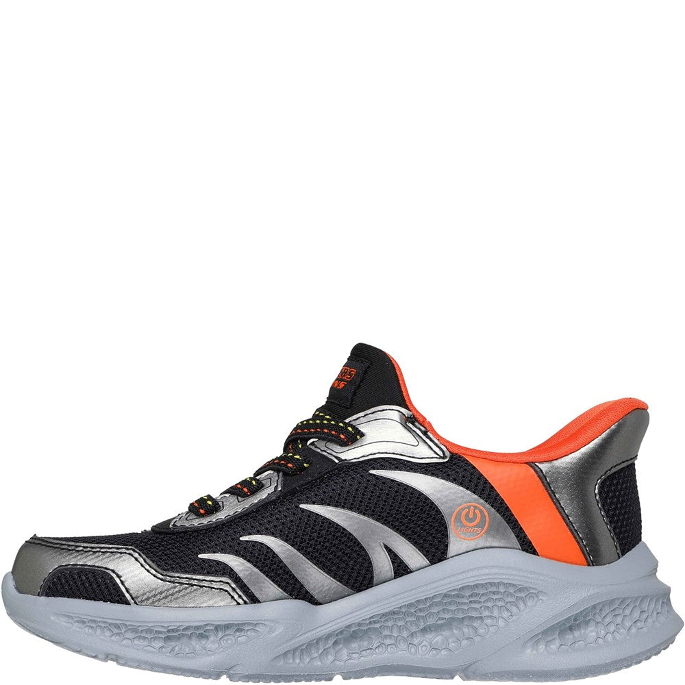 Boys' Skechers Meteor-Lights Brisk-Beams Trainers