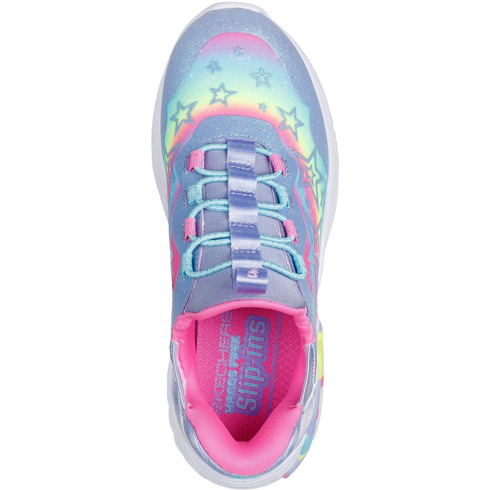 Girls' Skechers Unicorn Dreams Starry Lite Trainer
