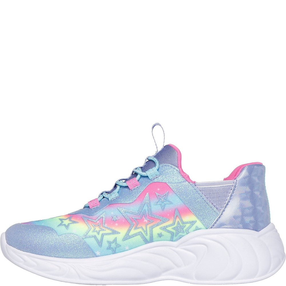 Girls' Skechers Unicorn Dreams Starry Lite Trainer