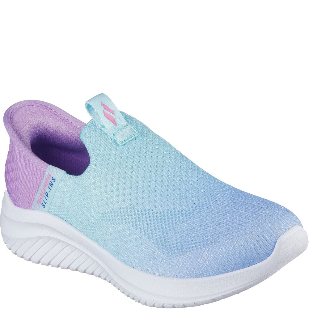 Girls' Skechers Ultra Flex 3.0 Color Boost Trainers