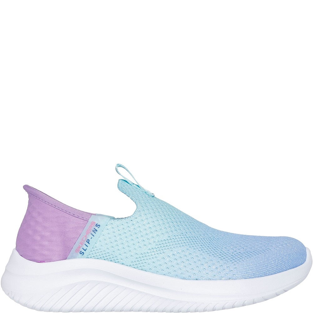 Girls' Skechers Ultra Flex 3.0 Color Boost Trainers