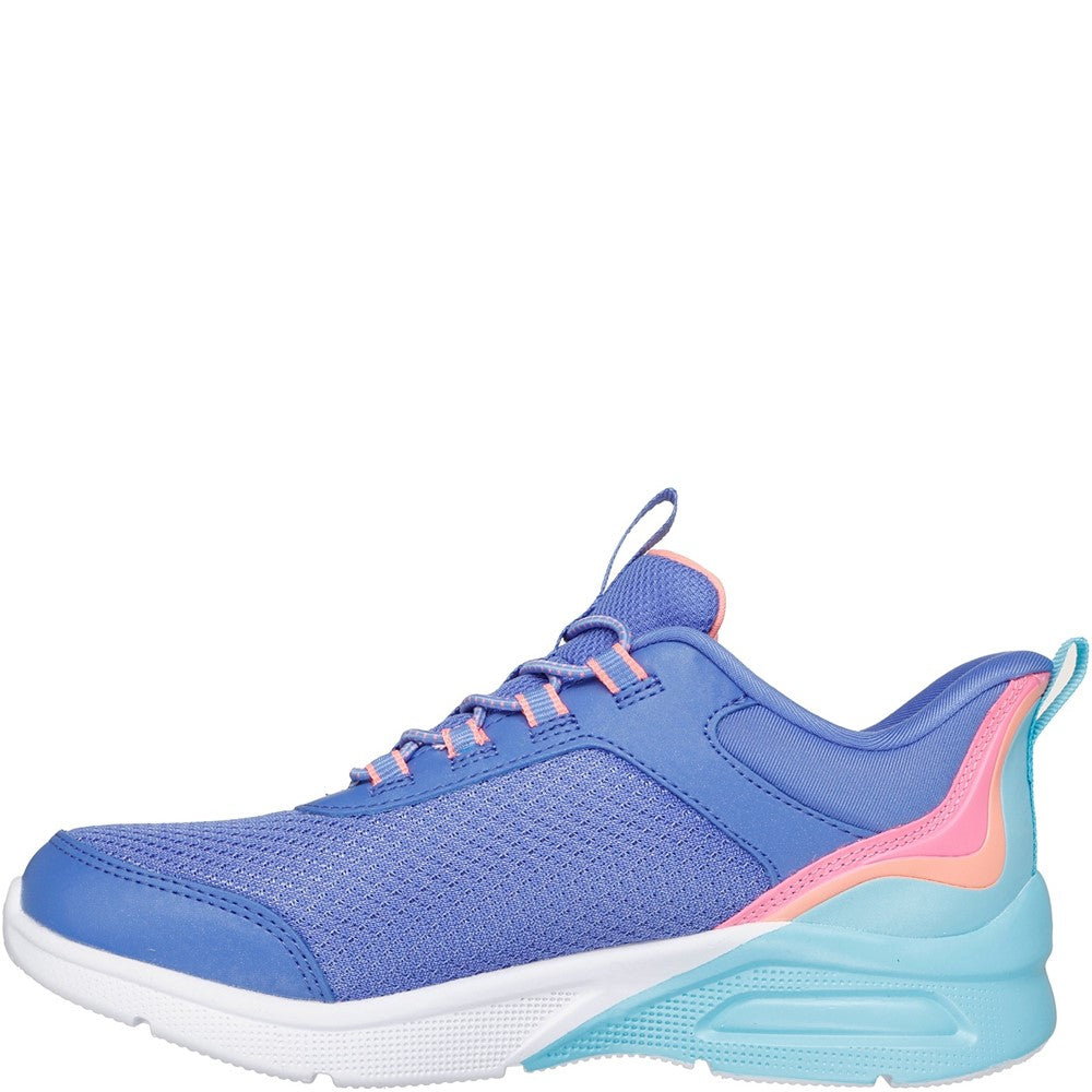 Girls' Skechers Microspec Max Colour Trifecta Trainer