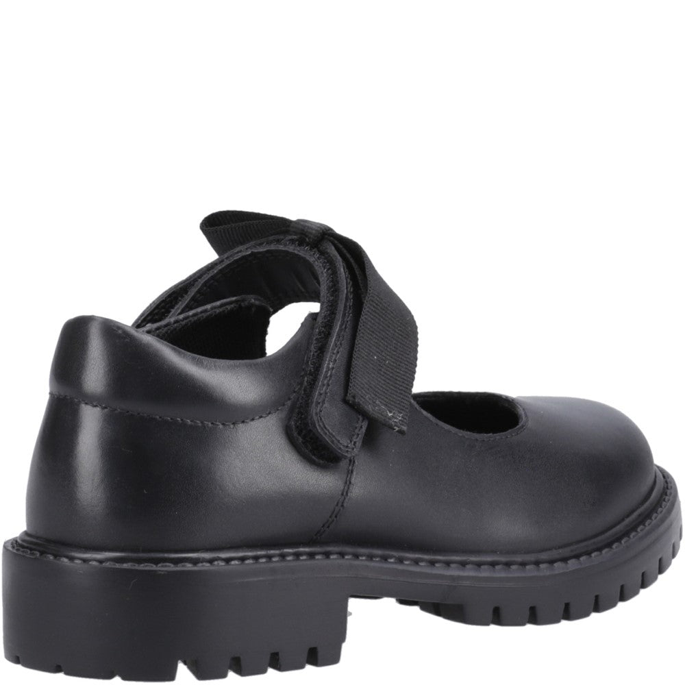 Girls' Hush Puppies Astrid Bow Senior XL School Shoes
