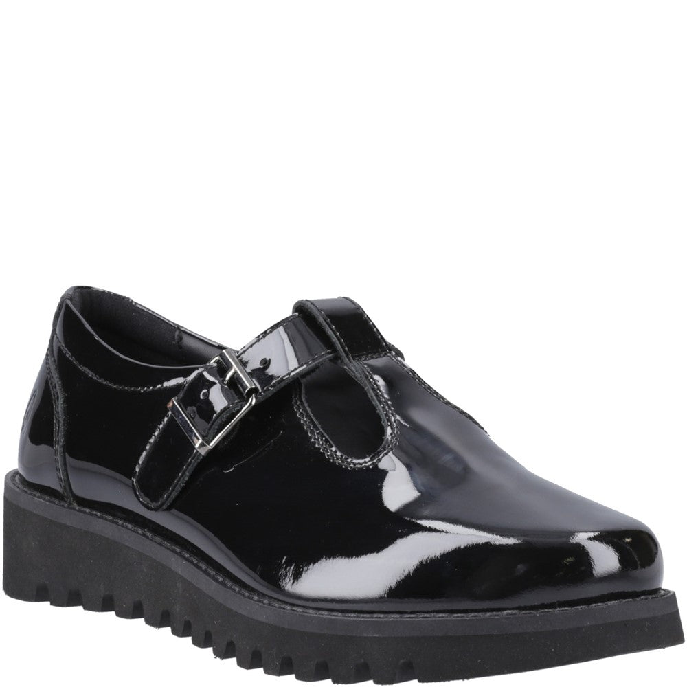 Girls' Hush Puppies Florrie T-Bar Patent Senior