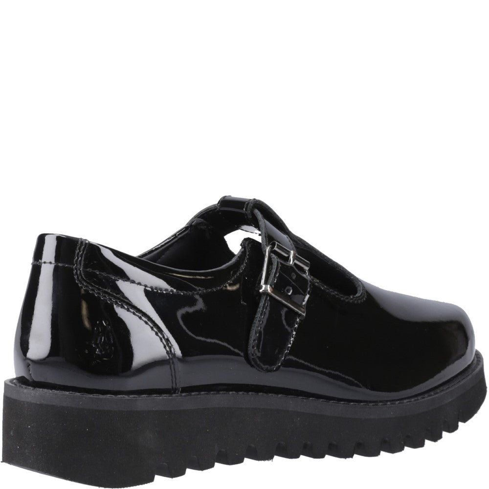 Girls' Hush Puppies Florrie T-Bar Patent Senior
