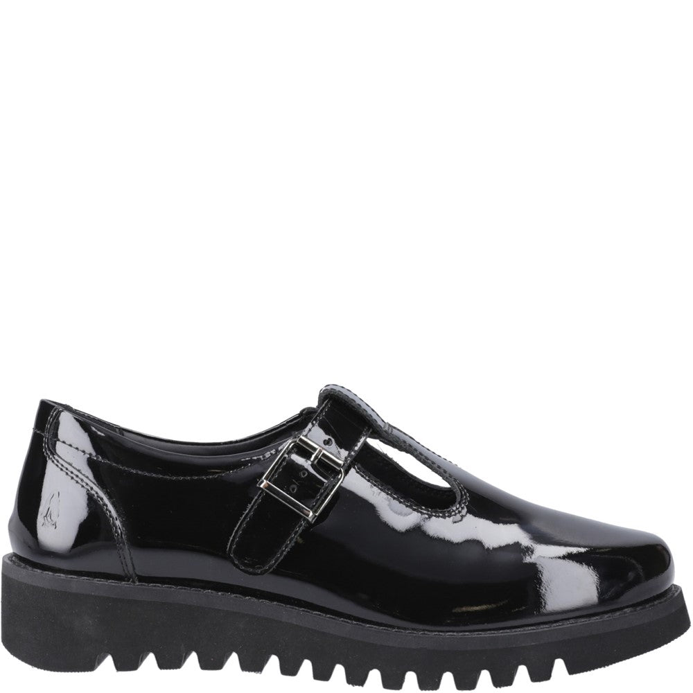 Girls' Hush Puppies Florrie T-Bar Patent Senior