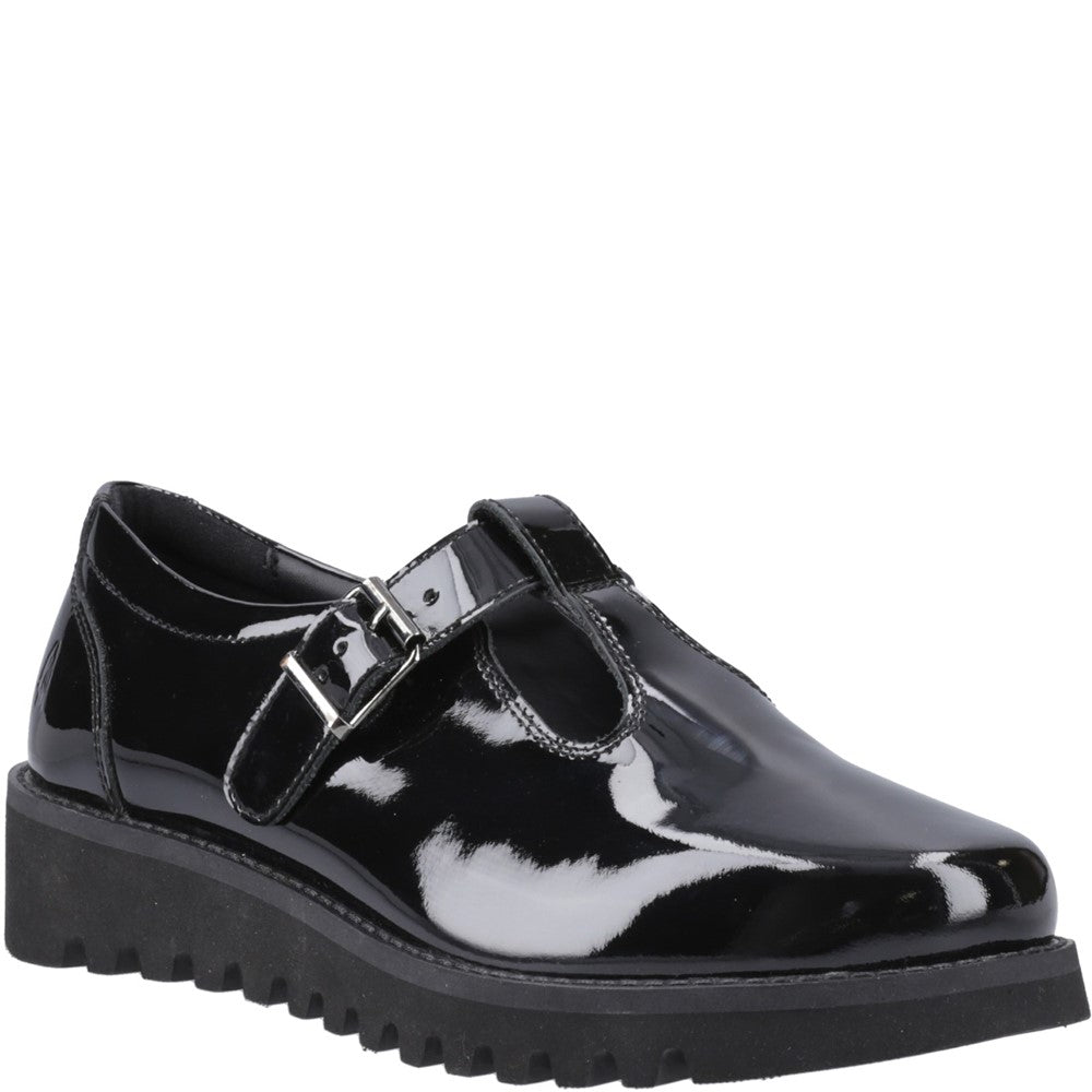 Girls' Hush Puppies Florrie T-Bar Patent Senior