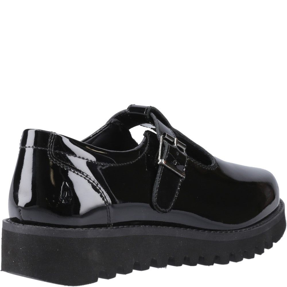 Girls' Hush Puppies Florrie T-Bar Patent Senior