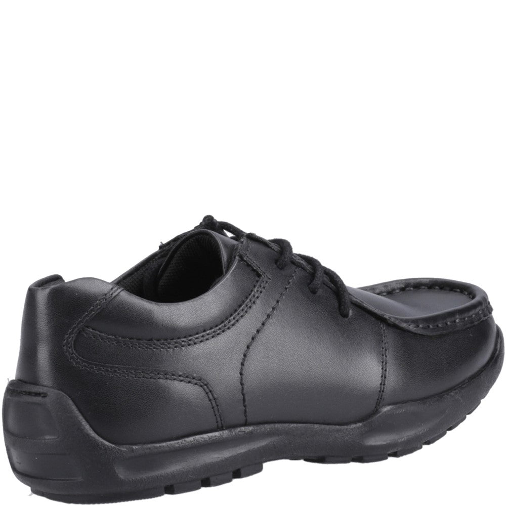 Boys' Hush Puppies Mackenzie Senior XL School Shoes