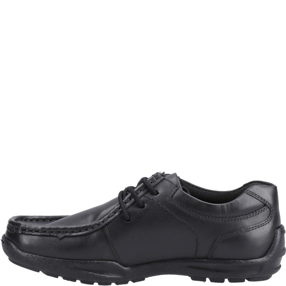 Boys' Hush Puppies Mackenzie Senior XL School Shoes