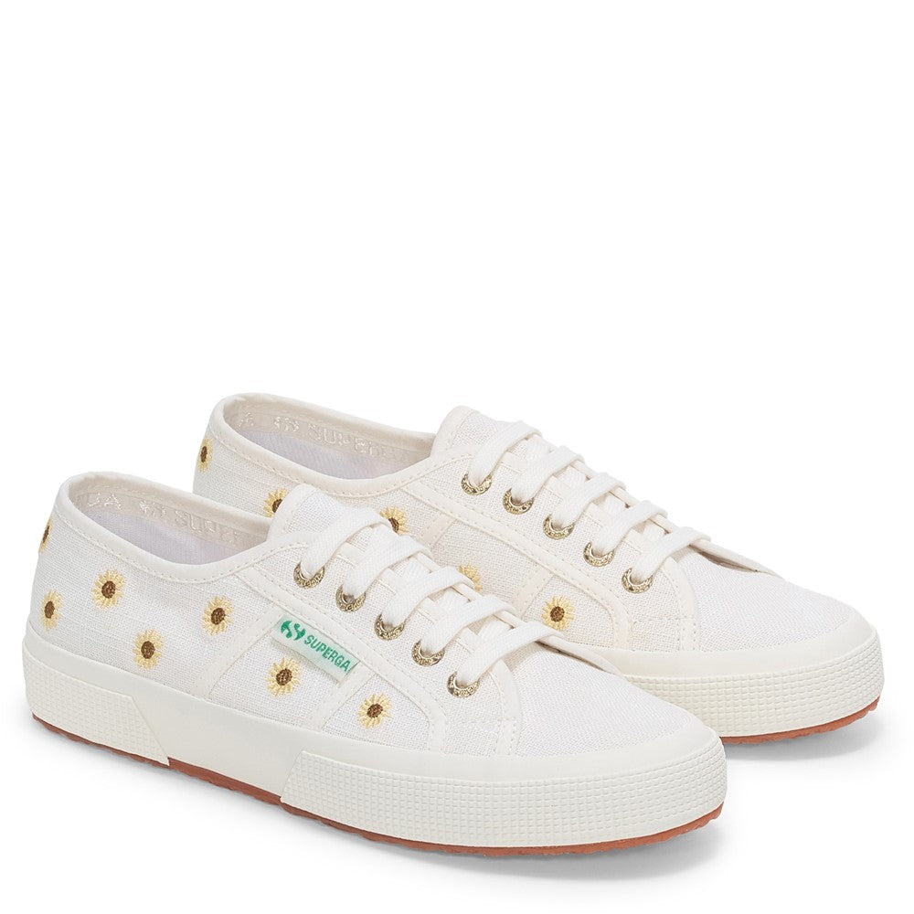 Women's Superga Embroidery Linen Sunflower Trainer
