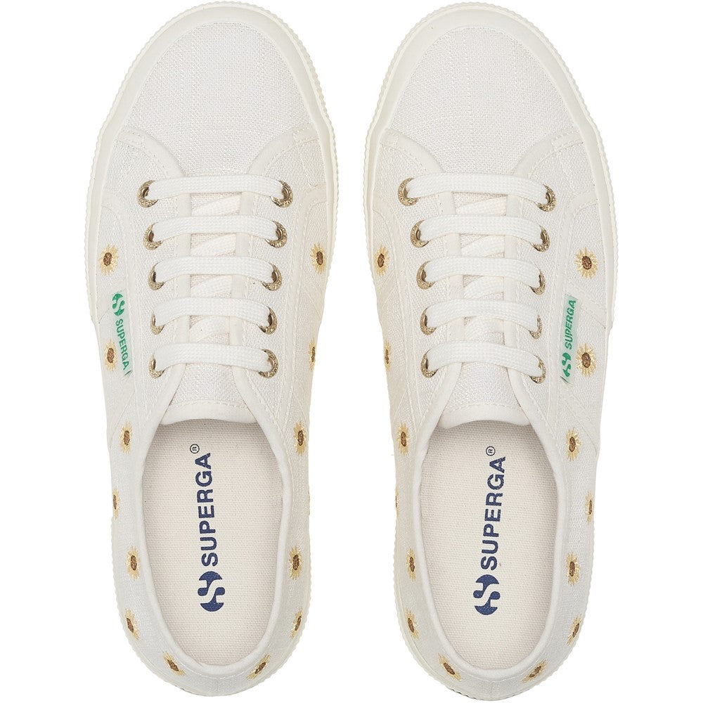 Women's Superga Embroidery Linen Sunflower Trainer