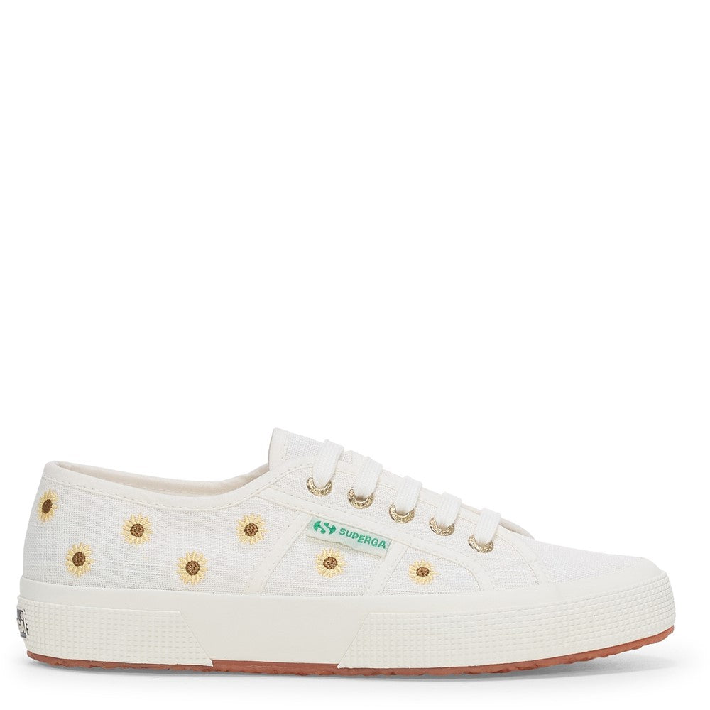 Women's Superga Embroidery Linen Sunflower Trainer