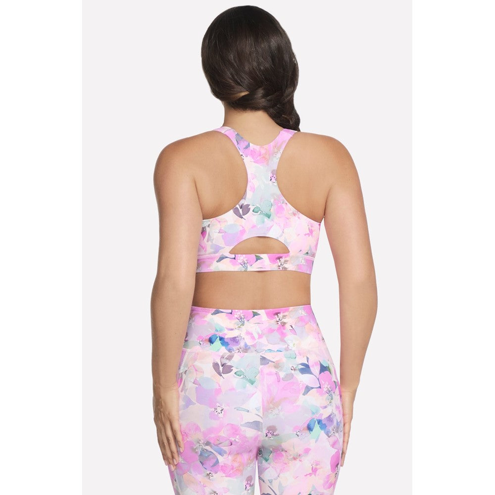 Women's Skechers GoWalk Seascape Floral Zip Front Bra
