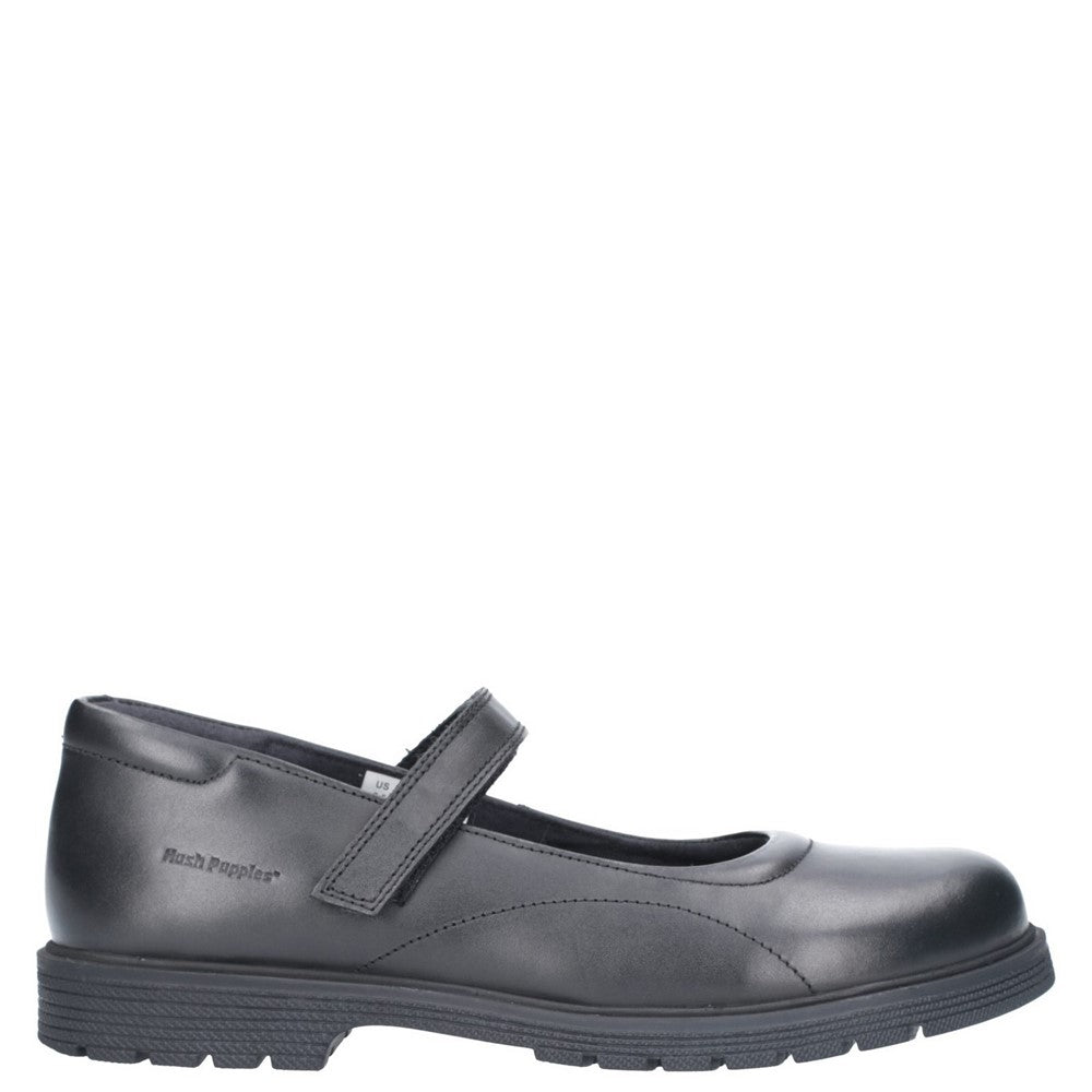 Girls' Hush Puppies Tally Senior XL School Shoe