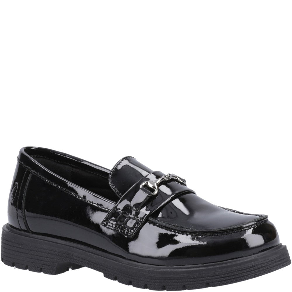Girls' Hush Puppies Lydia Patent Senior Shoe