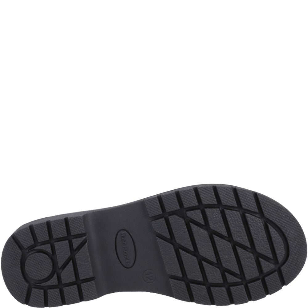 Girls' Hush Puppies Lydia Patent Senior Shoe