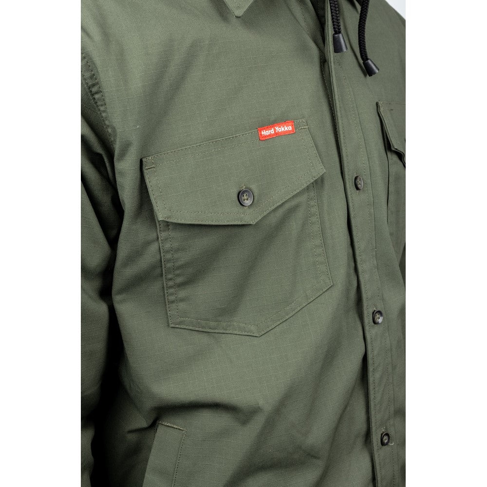 Men's Hard Yakka Quilted Solid Shacket
