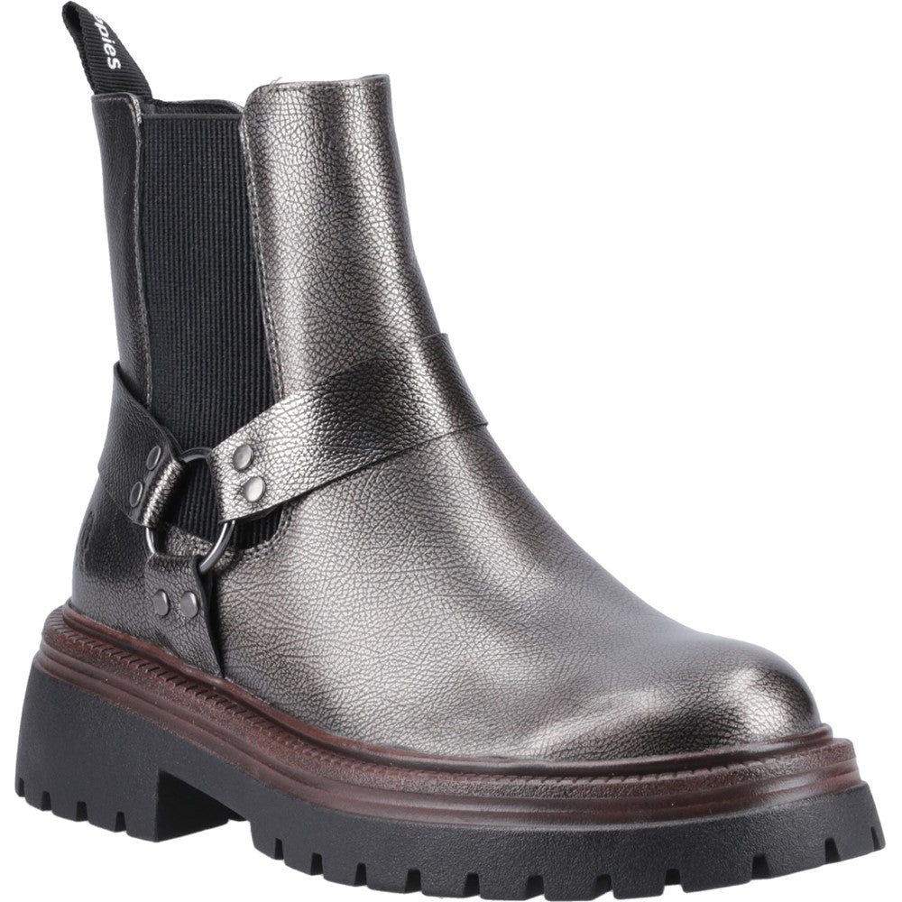 Women's Hush Puppies Raye Buckle Boot Leather