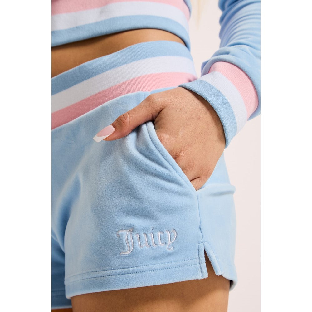 Women's Juicy Couture Velour Stripe Booty Shorts