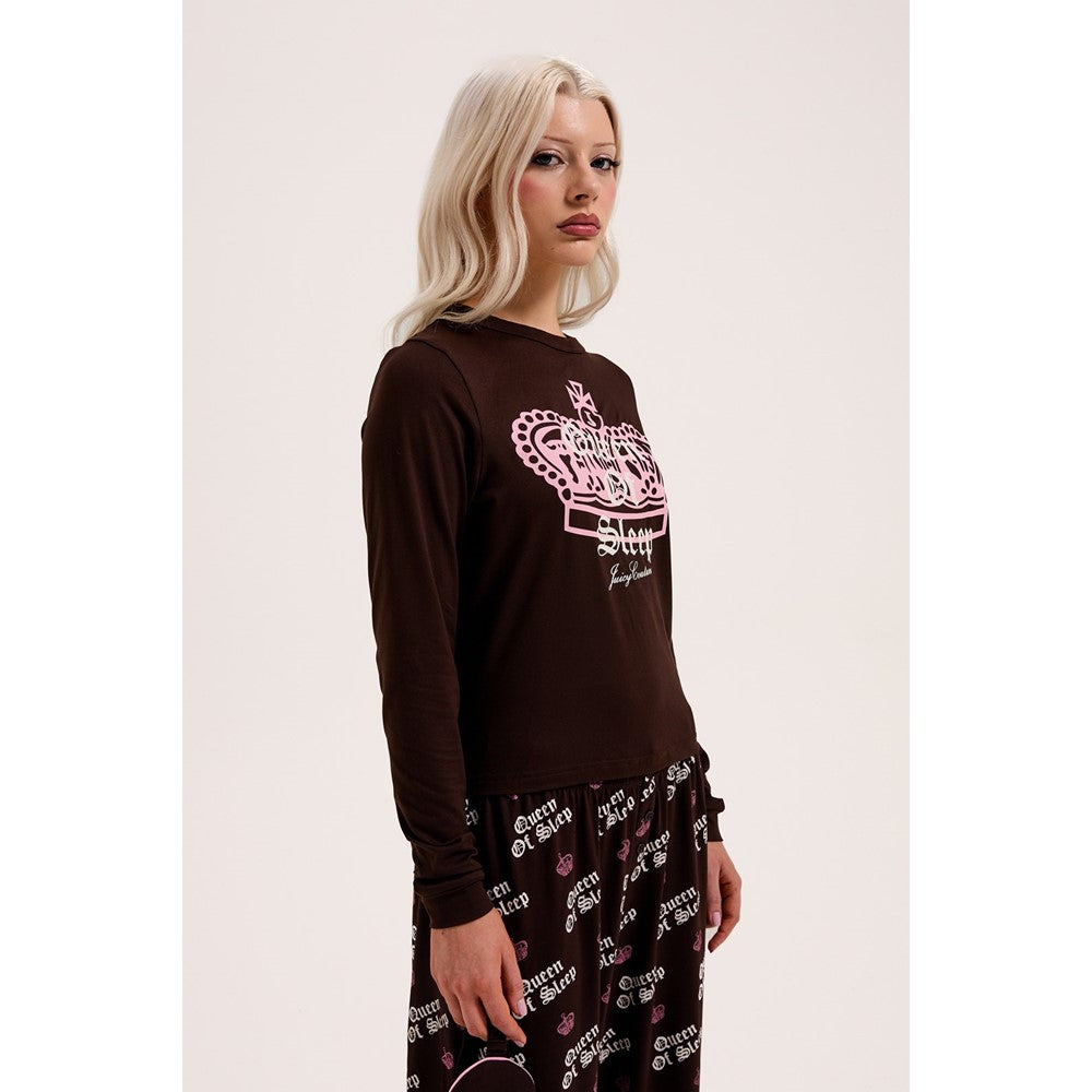 Women's Juicy Couture Queen Of Sleep Ls Pyjama Set