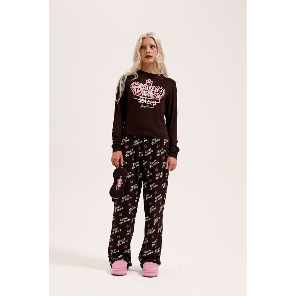 Women's Juicy Couture Queen Of Sleep Ls Pyjama Set