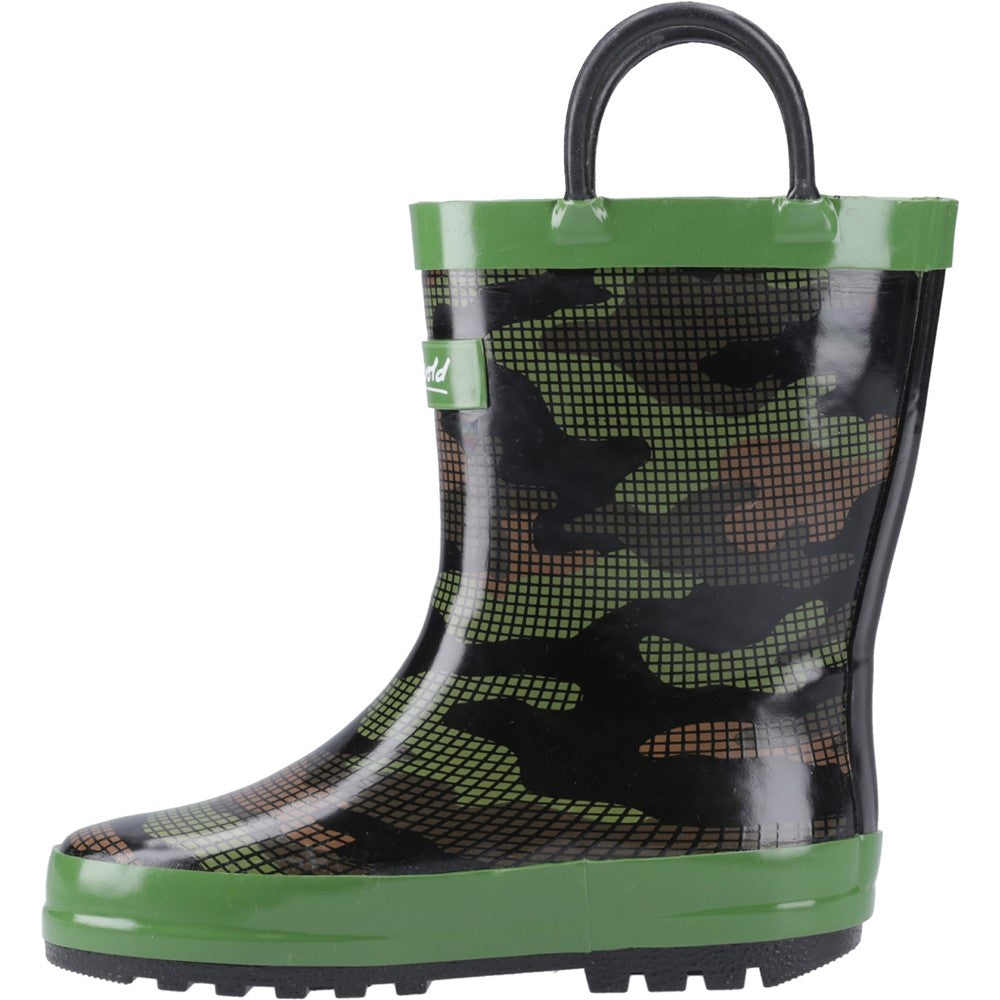 Kids Cotswold Puddle Waterproof Pull On Wellington Boots