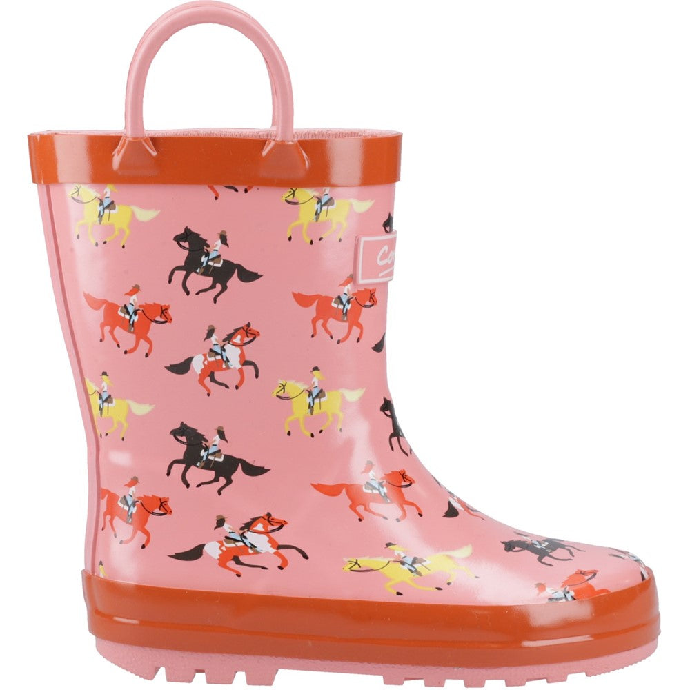 Kids Cotswold Puddle Waterproof Pull On Wellington Boots