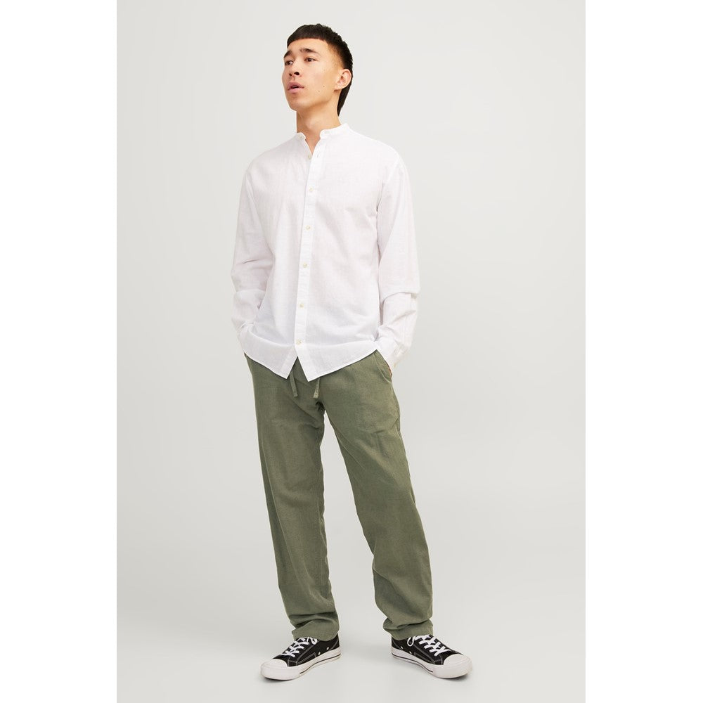 Men's Jack & Jones Linen Blend Relaxed Fit Trousers