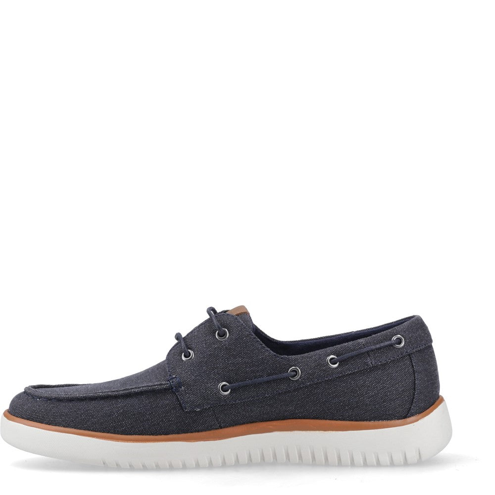 Men's Hush Puppies Daniel Canvas Boat Shoe