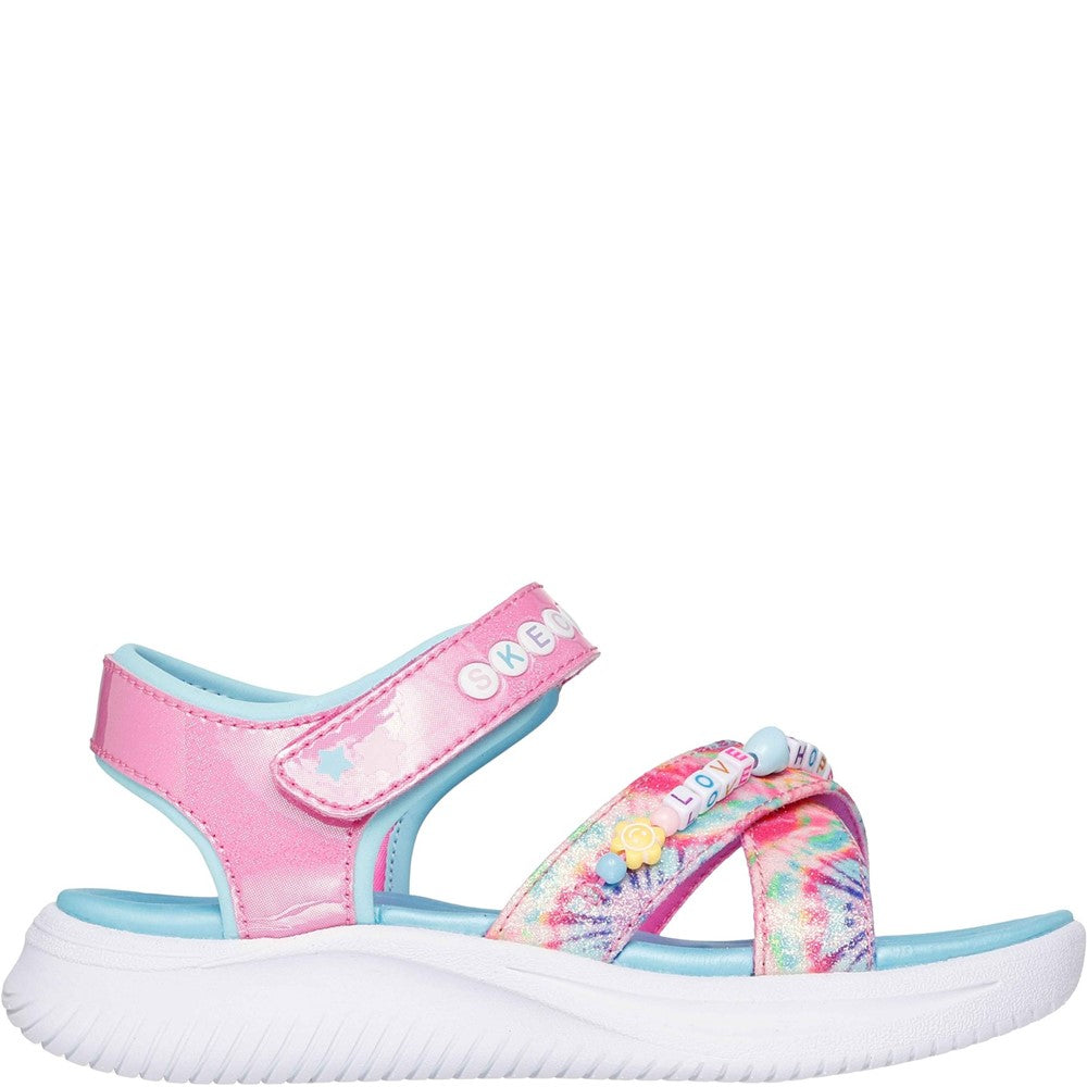 Girls' Skechers Jumpsters Tie Dye BFFs Sandal