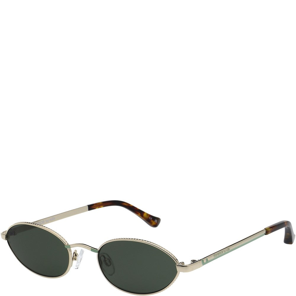 Women's Florence By Mills Shallow Oval Metal Sunglasses