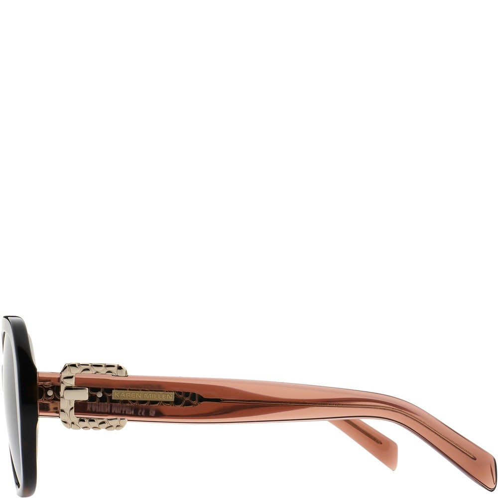 Women's Karen Millen Large Hexagonal Sunglasses