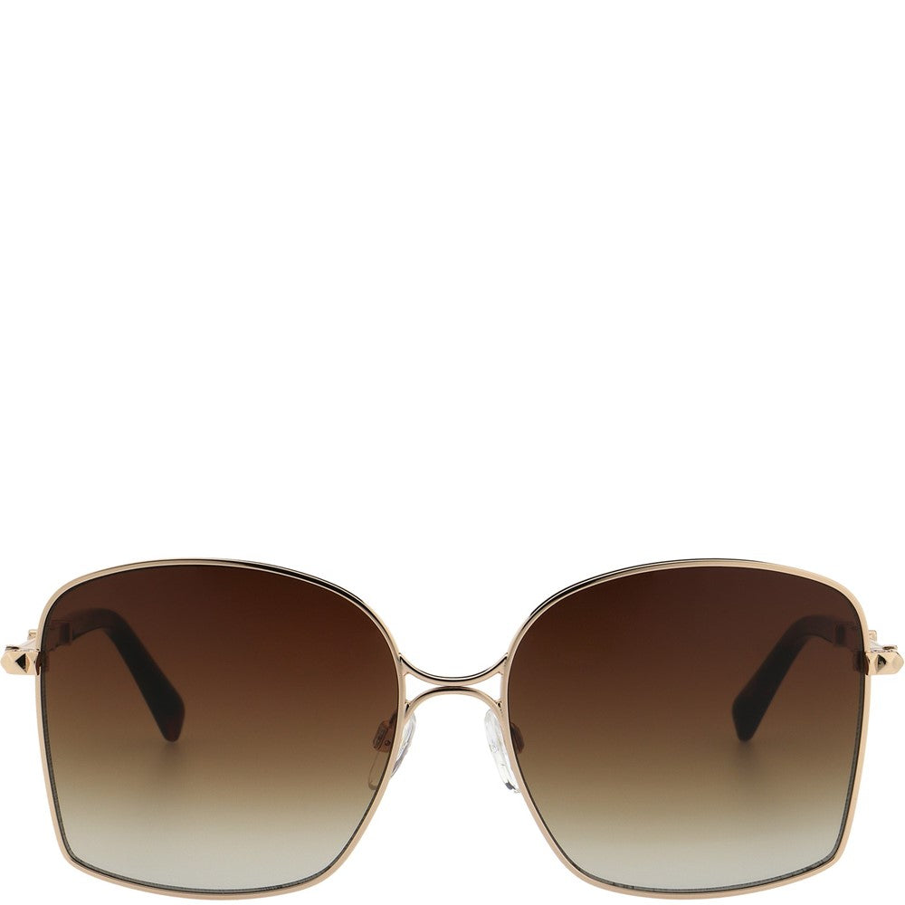 Women's Karen Millen Gold Metal Sunglasses