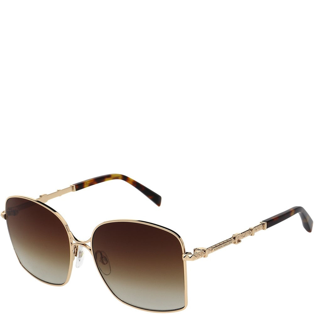 Women's Karen Millen Gold Metal Sunglasses