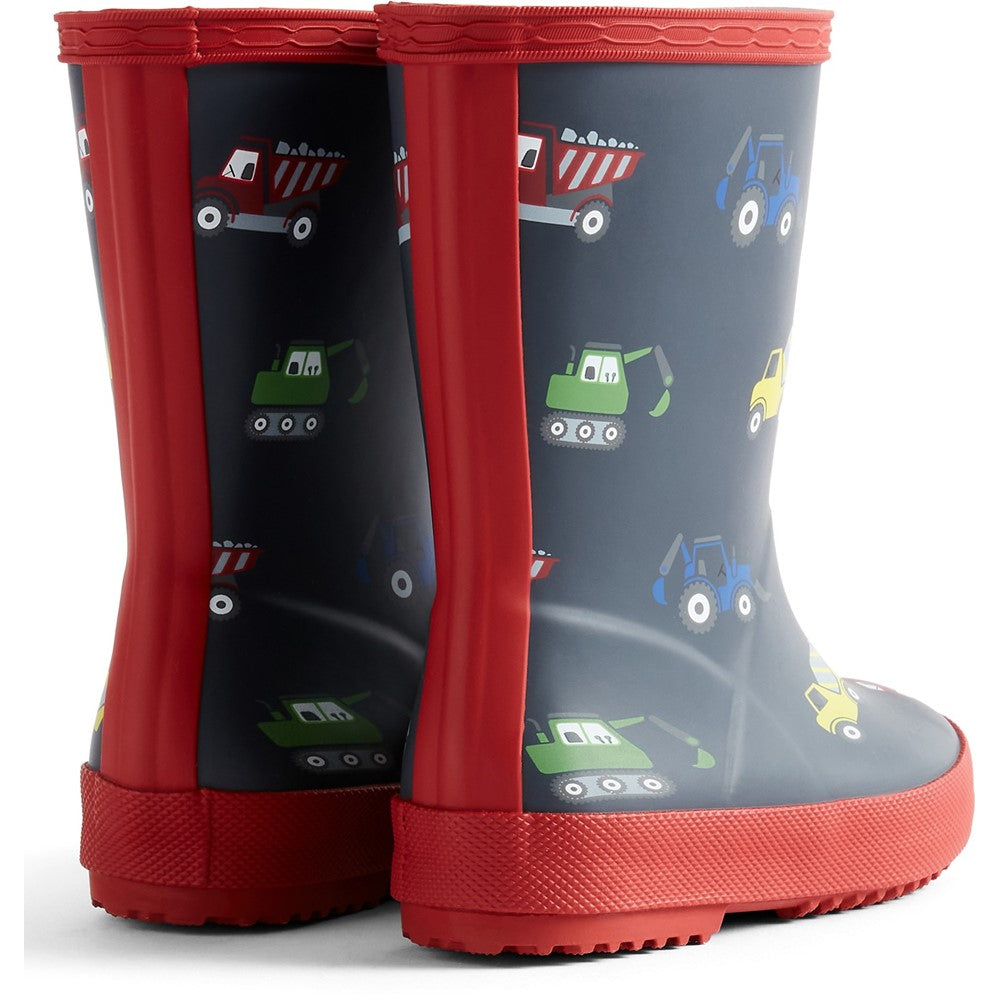 Kids' Hunter Kids First Construction Print Boot