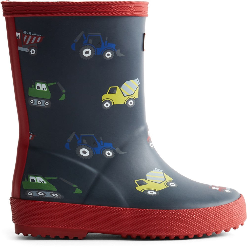 Kids' Hunter Kids First Construction Print Boot