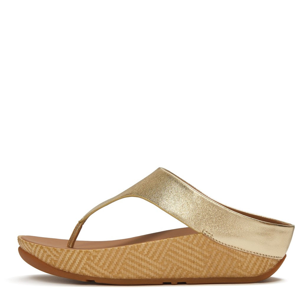 Women's Fitflop Lulu Lux Graphic-Weave Toe-Post