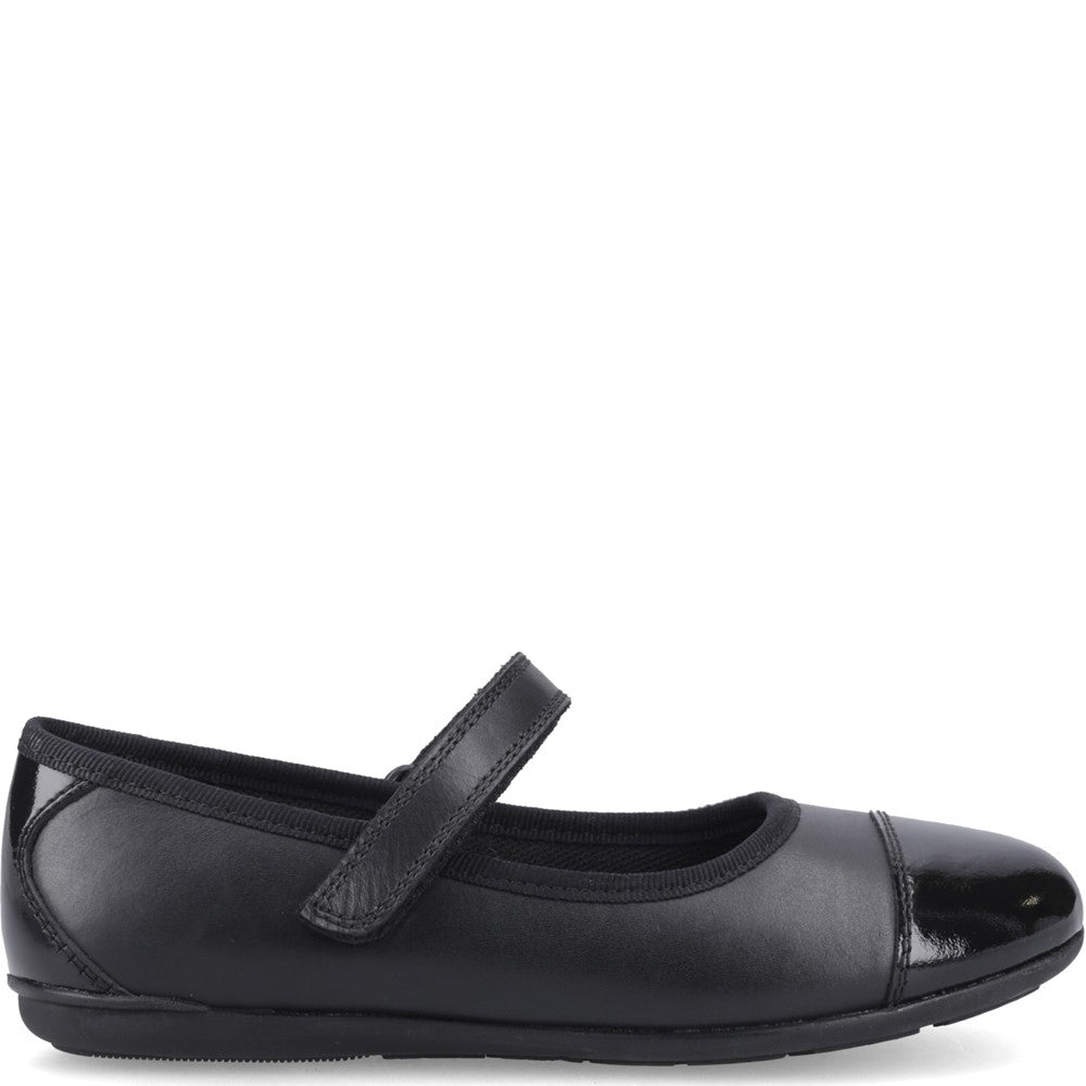 Girls' Hush Puppies Lottie Ballerina Junior School Shoes