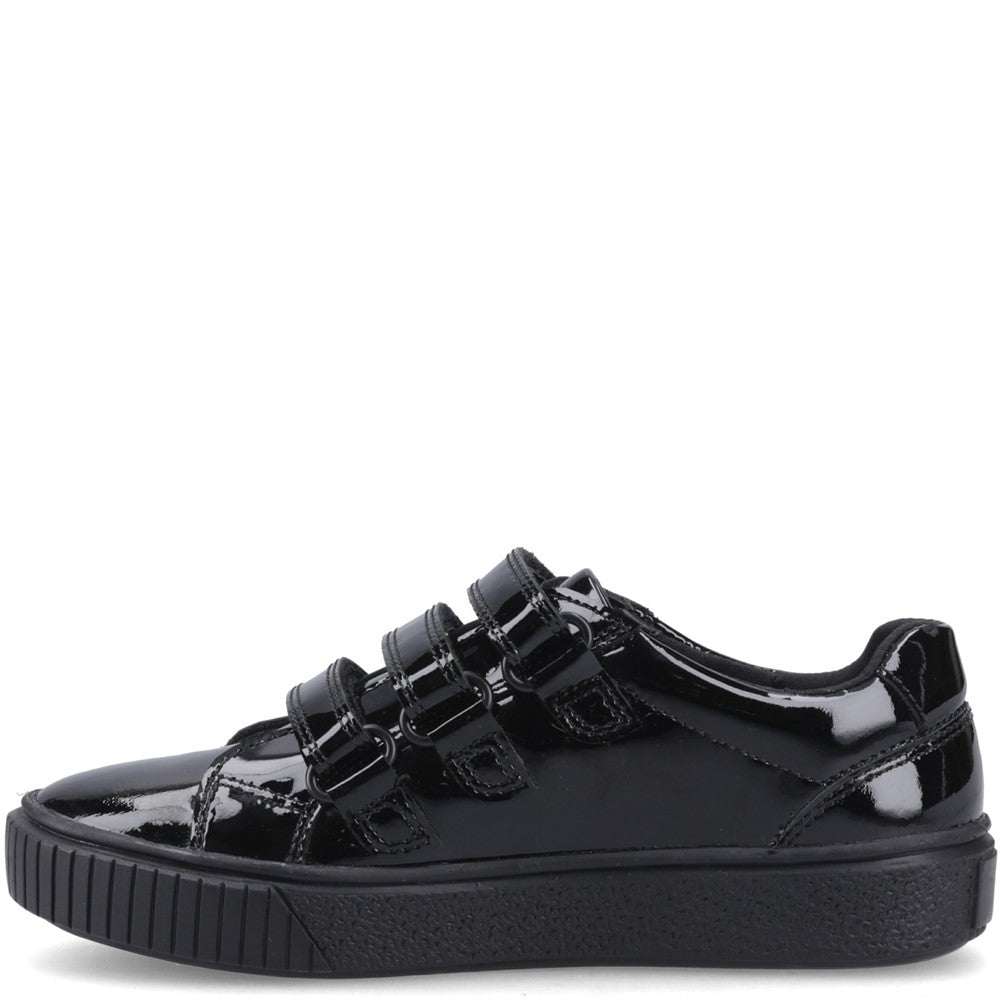 Girls' Hush Puppies Elsie Touch Fastening Senior School Shoes